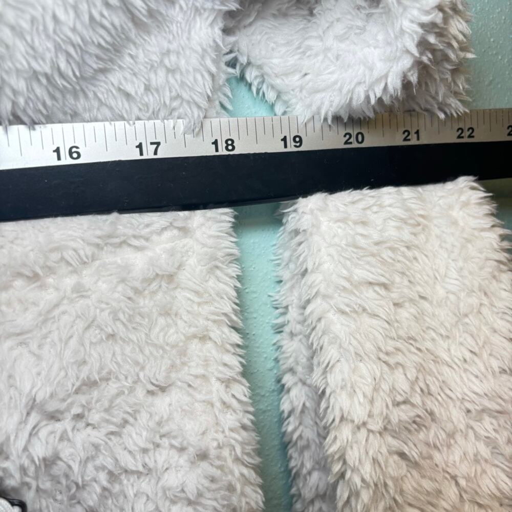 Avalanche Sherpa Fleece Jacket Women’s Small White Full Zip Soft Cozy Pockets - Picture 7 of 9